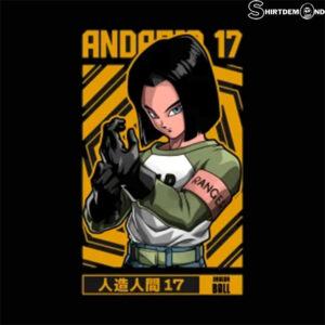Android 17 shirt Dragon Ball Z Shirt