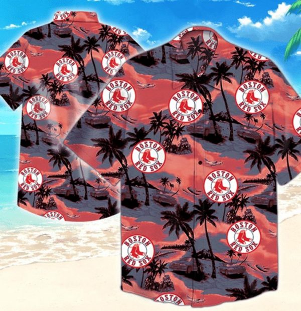 Boston Red Sox Logo Mlb Hawaiian Shirt Team – Clothes For Chill People