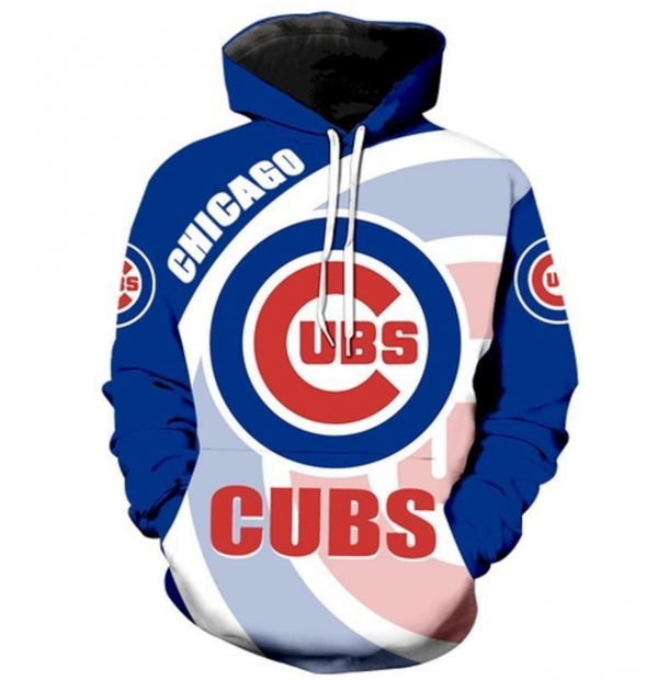 Chicago Cubs MLB Custom Number And Name 3D Hoodie For Men And