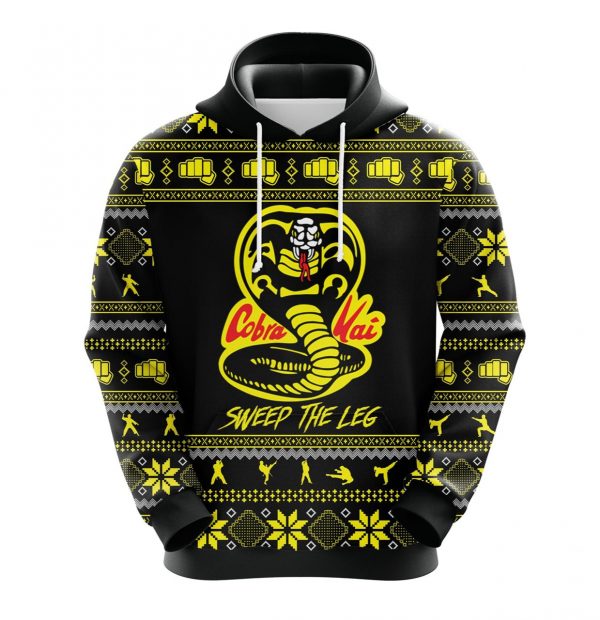 Cobra Kai Christmas Cute Noel Mc Ugly Hoodie 3D Clothes For