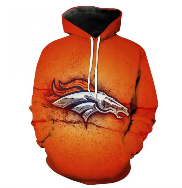 Denver Broncos NFL Classic 3D Printed Hoodie/Zipper Hoodie