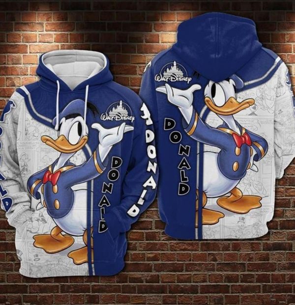 Louis Vuitton Donald Duck Hoodie 3D All Over Print - High-Quality Printed  Brand