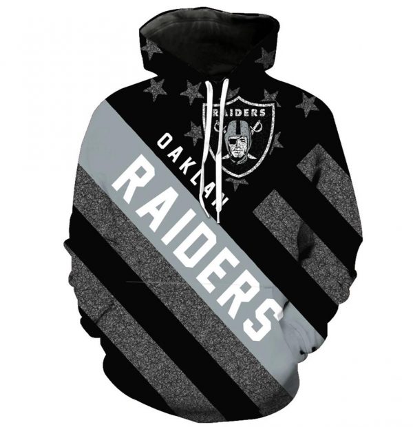 Las Vegas Raiders Football 3D Hoodie