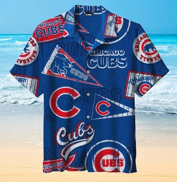 Chicago Cubs Hawaiian Shirt, MLB Merchandise