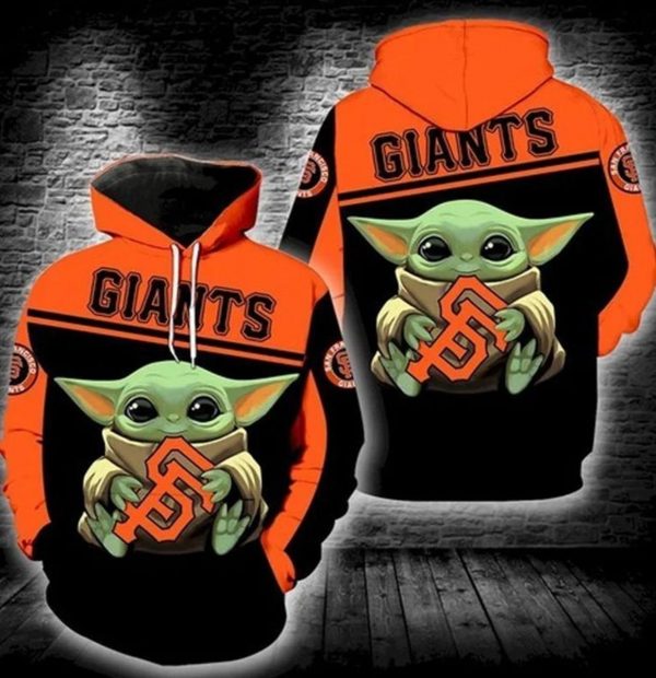 Mlb San Francisco Giants Baby Yoda Star Wars Hugs Logo V8 Gift For Fan 3d  Hoodie – Clothes For Chill People