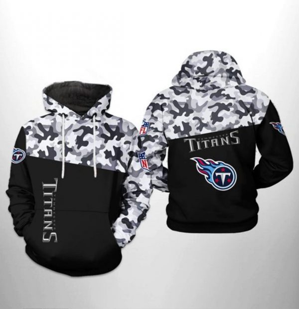 Tennessee Titans NFL Camo Veteran Team 3D Printed Hoodie – Clothes